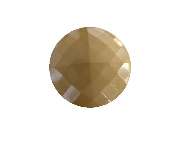 Taupe Square Facet button (no.00423)