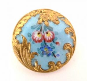 8 Natural Turquoise Flowers Retro x 30 mm Buttons