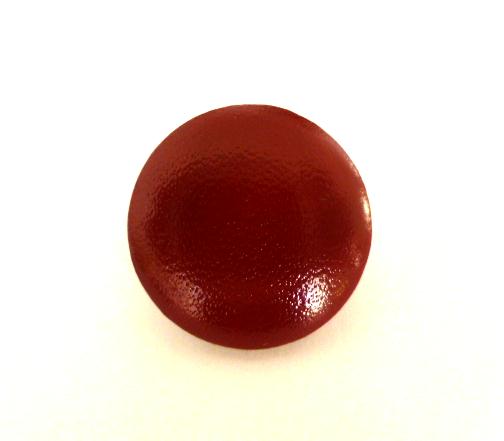 Dark Red Faux Leather button (no.01007)