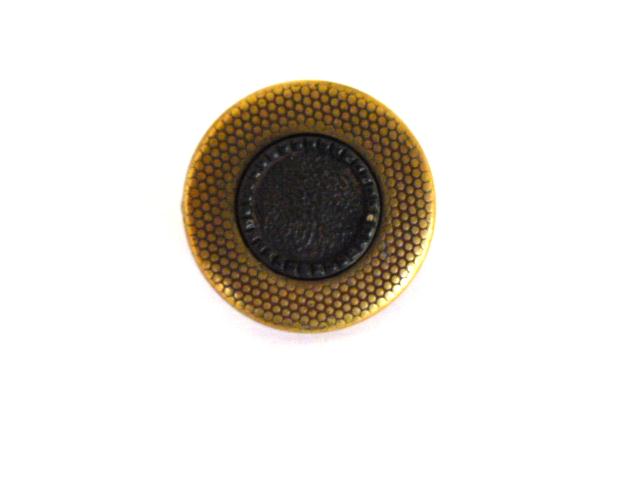 Gunmetal Centre Brass Small button (no.00448)