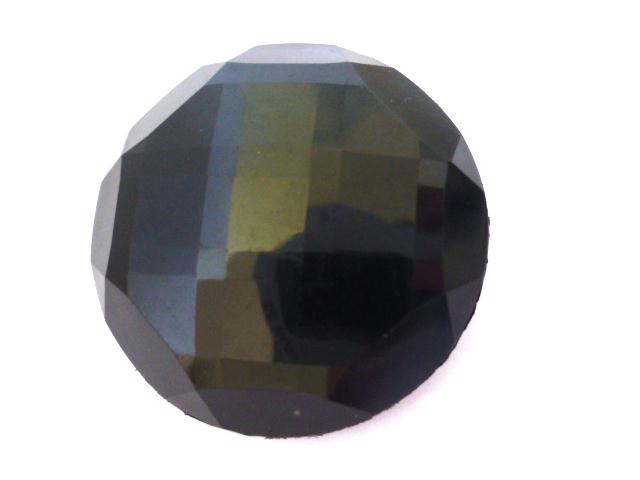 Black Faceted Extra Large Dome button (no.01202)