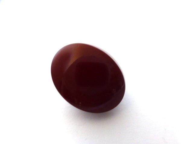 Burgundy Thick Oval Dome button (no.01209)