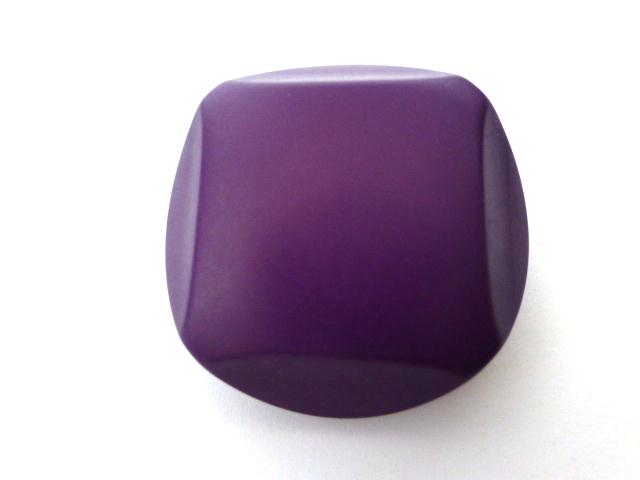 Biba Purple Chunky Cut Style button (no.001139)