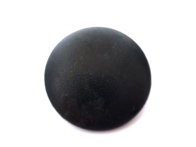 Black Faux Leather button (no.00984)