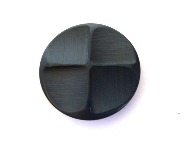 Blue Midnight Quarterfoil button (no.01057)