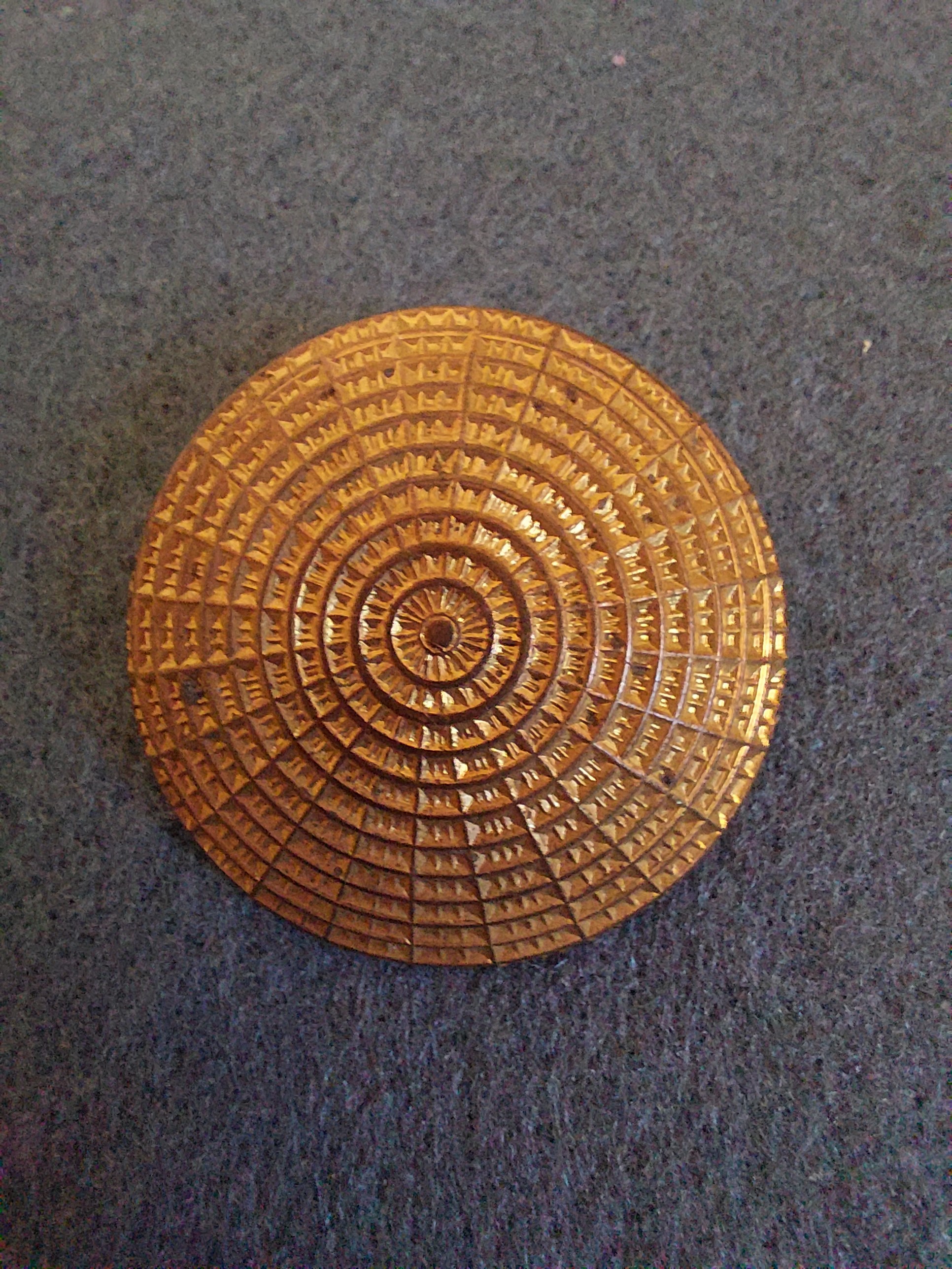 Gilt Brass Italian 1930’s button