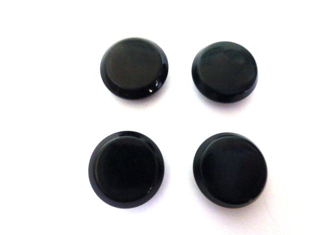 4 Black Small Waistcoat Set of buttons