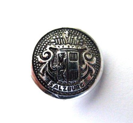 Silver Salzburg Shield Waistcoat button