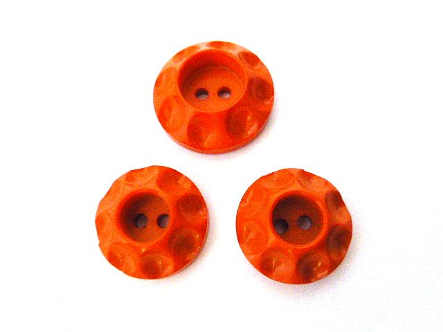 Coral Large & Small Volcano button Set of 3