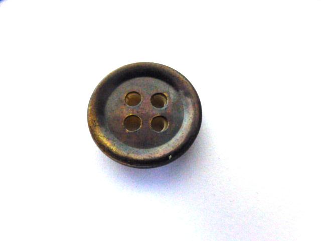 Antiqued Brass 4 Hole Small button