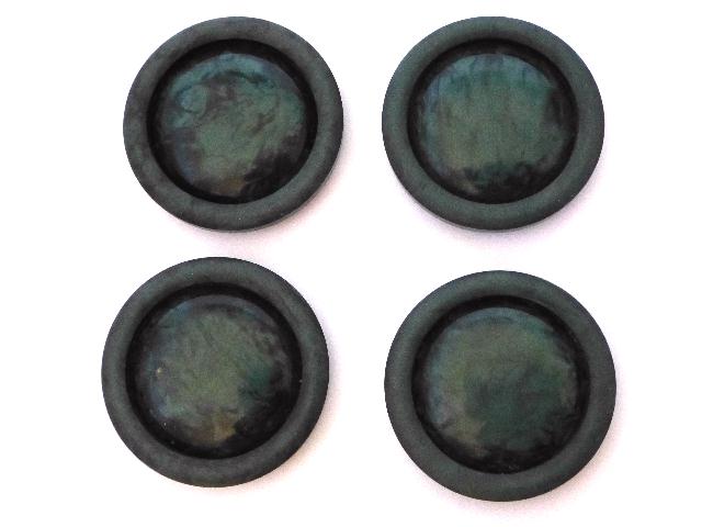 Teal Green Galalith Jukebox 1950’s Plastic Extra Large Set of 4 buttons