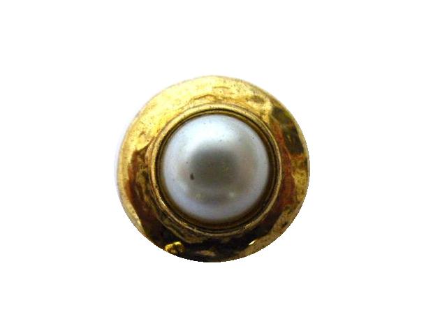 White Pearl Dome with Arts and Crafts style God Frame button
