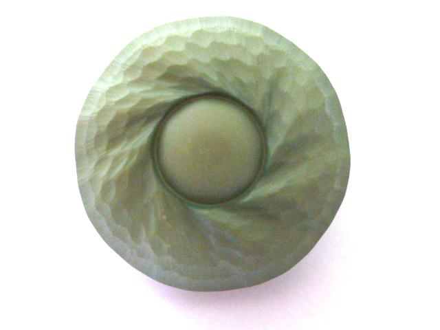 Vintage Pale Green Large Relief Dome button