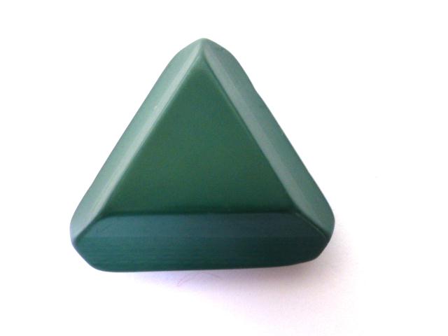 Leaf Green Large Chunky Triangle button