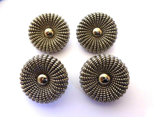 Stylish Silver Set of 4 buttons