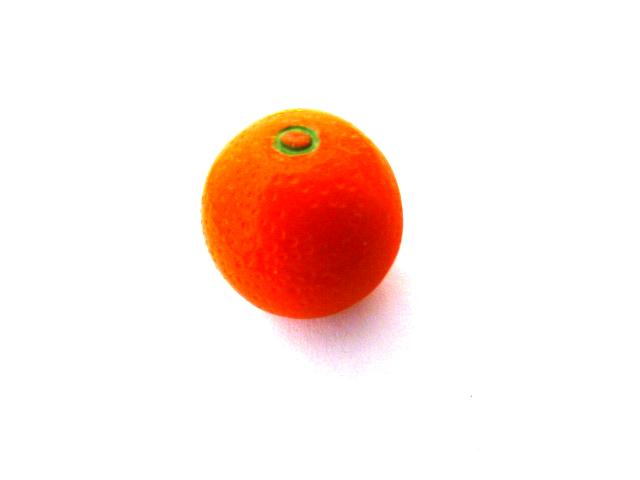 Orange Realistic Glass button