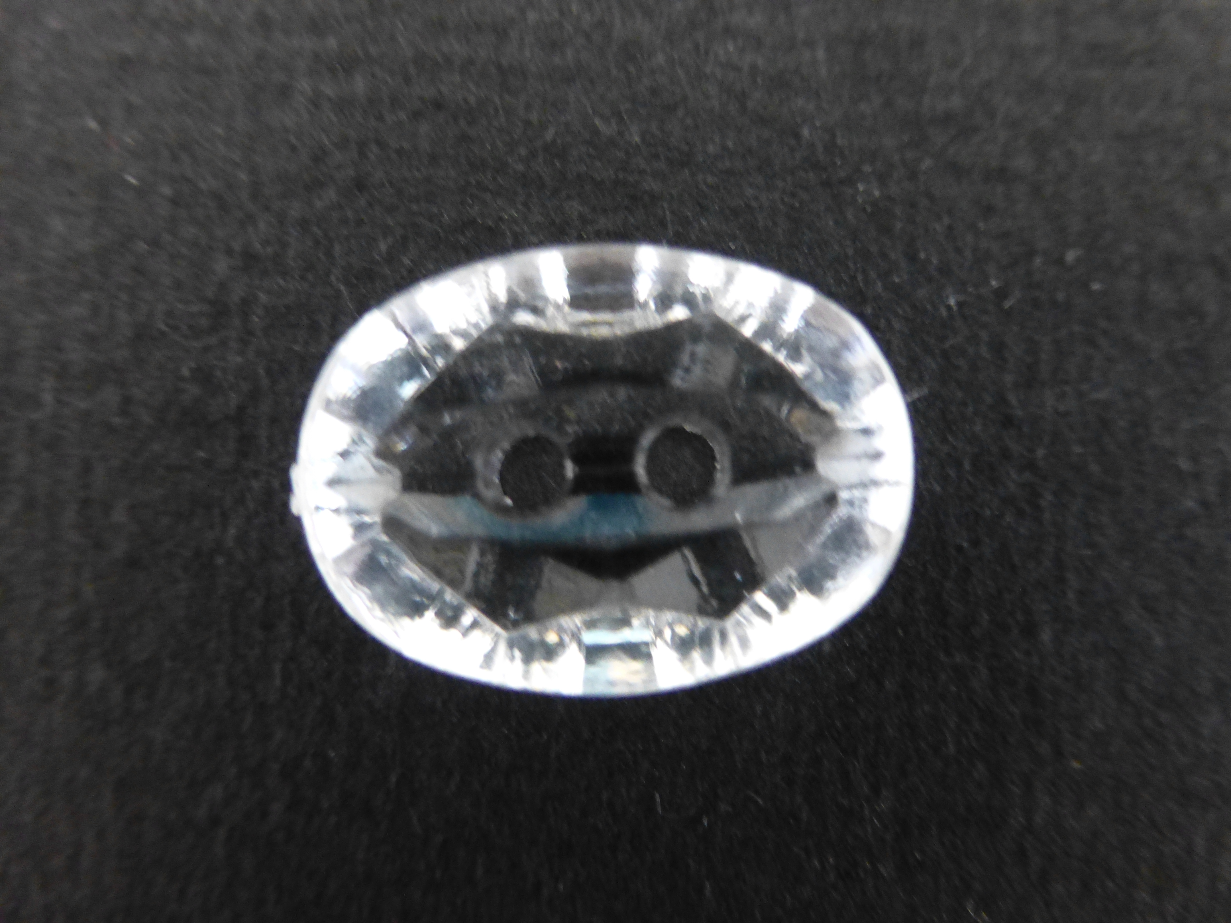 Crystal Resin Oval button (No.00387)