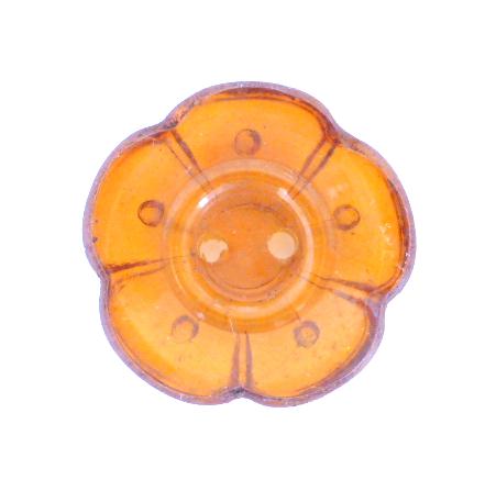 Amber Flower button (no.00222)