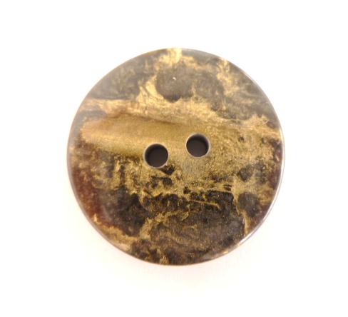 Charcoal Gold Veined button (no.00151)
