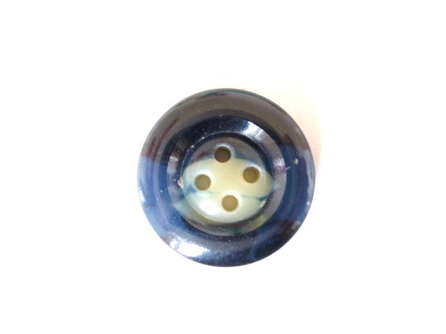 Blue Hue and Black 40’s Small button (no.00463)