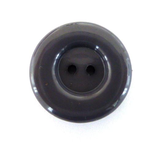 Dark Grey 2 Hole button (No. 00484)