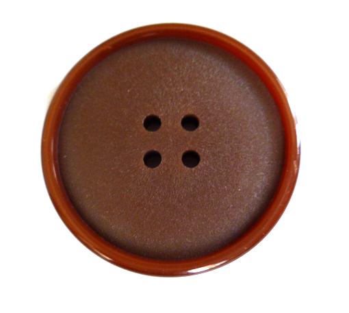 Mid-Brown Casein 4 Hole Large button (No.00540)