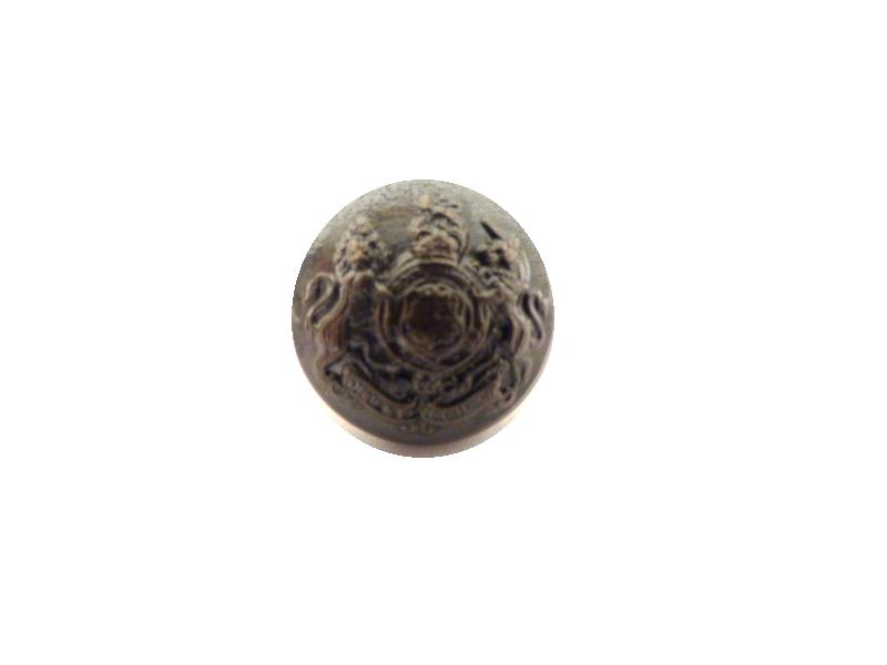 Patinated British Crest Sleeve button (no.00605)
