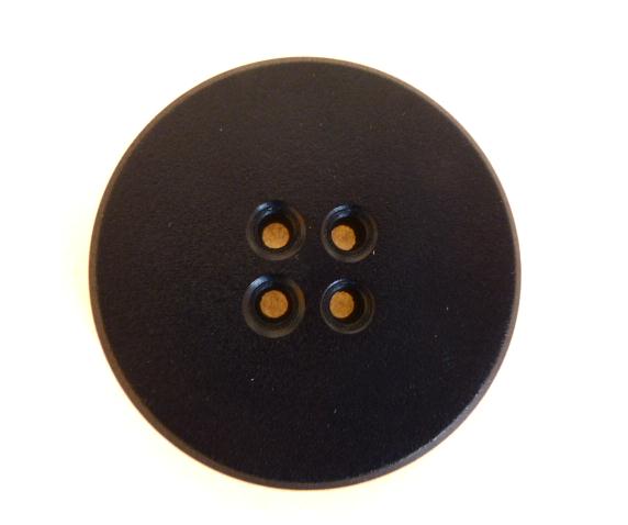 Vintage Thick Navy 4 Hole button (no.00681)