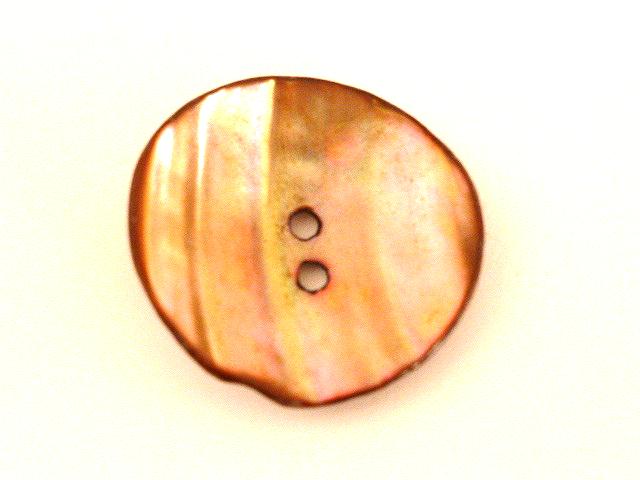 Pink Dyed Mother-of-Pearl Curved button (no.00747)