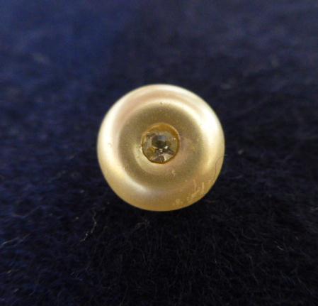 Pearlised Glass Diamante Tiny button (no.00776)