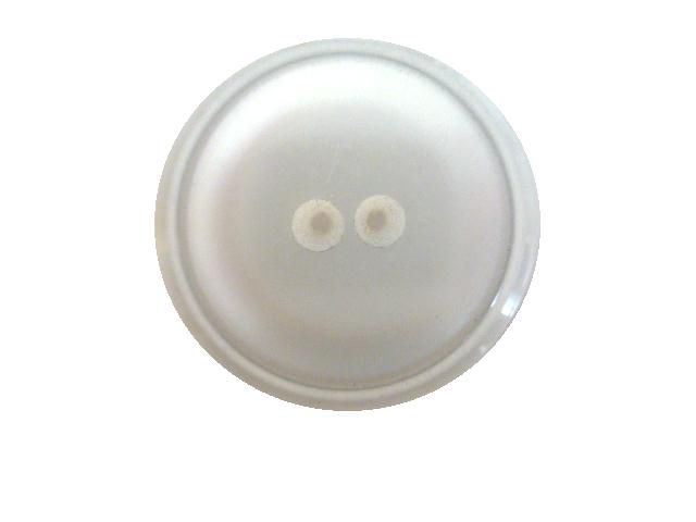 White Nylon Glow button (no.00837)