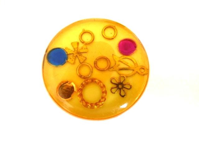 Yellow Treasure Junque button