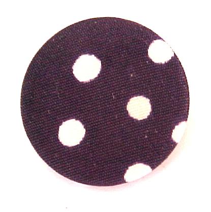 Polka Dot Navy and White button