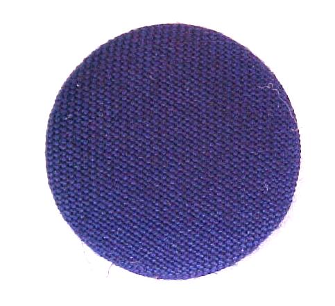 Blue Fabric Covered button