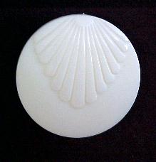 Cream Shell button (no.00160)