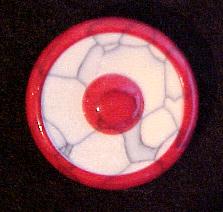 Red and White 1930’s button (No.00188)